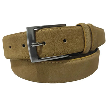 2025 Fashion Suede Belt Cow Genuine For Man And Lady With Oxford Fabric Strap Genuine Leather Luxury Pin Buckle Blue Belts