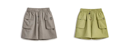 Men's Lightweight Seersucker Five Inch Shorts American Retro Mountain Style Techwear Thin Casual Summer Men Bottoms