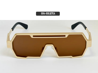 Square Steampunk Sunglasses Women 2026 One Pieces UV400 Protection Sunglass Men Brand Design Fashion Glasses Gafas De Sol Hombre
