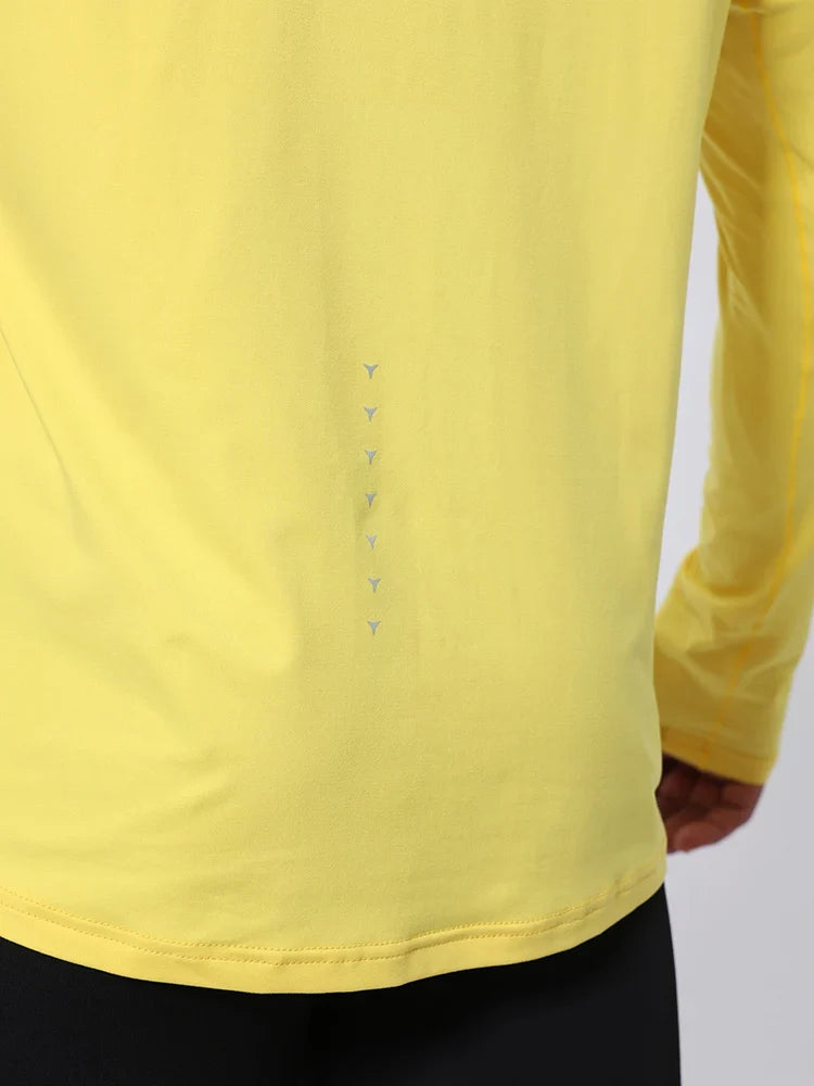 Autumn Winter Men Running Long Sleeve T-shirt High Elasticity Tight Thick Keep Warm Training Gym Fitness Sports Quick-drying Top