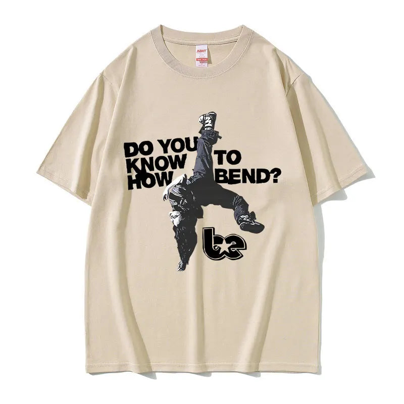 Hit Me Hard and Soft Do You Know To How Bend Same Style Print T-shirts Men Women Fashion Pop Music T Shirts Oversized T-shirt