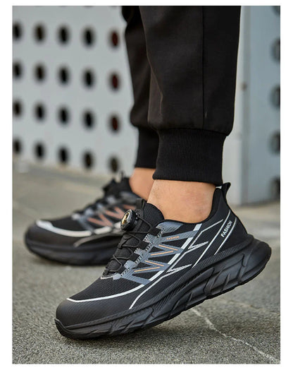 Comfortable lightweight work shoes for men Waterproof non-slip safety shoes Anti Puncture Steel Toe Sneakers Protective Shoes