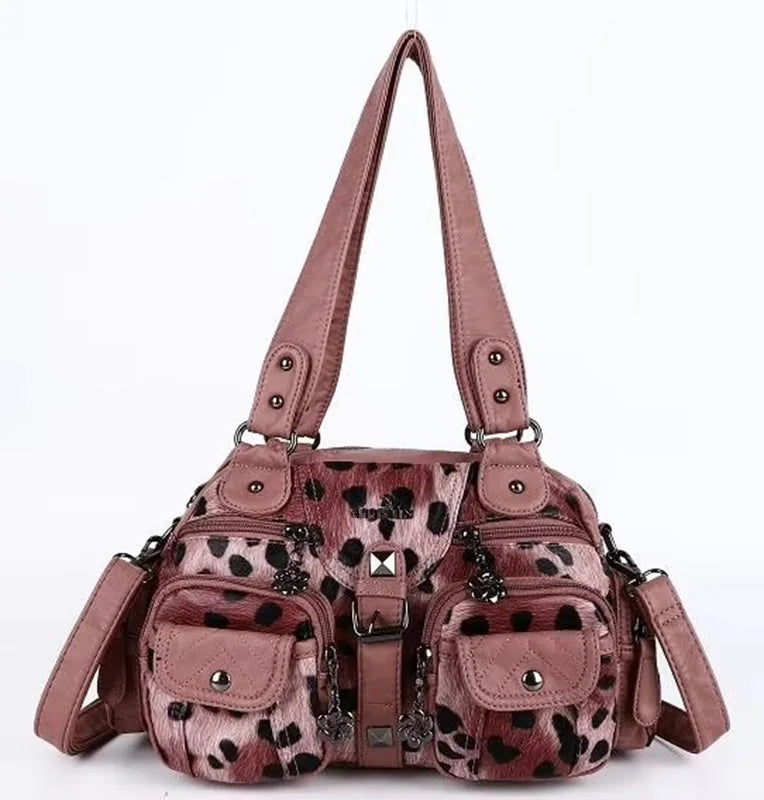 Vintage Women Handbags Fashion Satchel PU Shoulder Bag Top-handle Handbag Dumpling Pack Gifts Shoulder Bags Phone Money Pack