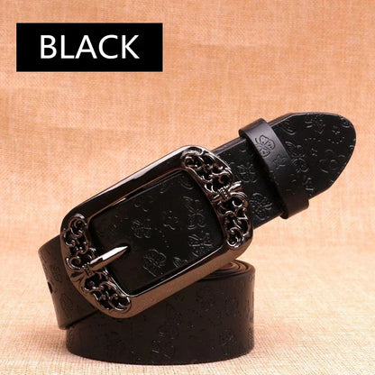 2026  new Women's Belt   Prints  Fashion High Quality Pin Buckles Fancy Vintage Belt New Trend Belt Belts For Women