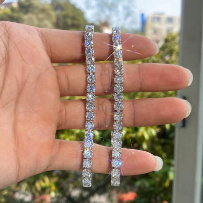 2/3/4/5/6mm Moissanite Tennis Necklace Bracelet for Women Men Hip Hop Diamond Neck Chain 925 Sterling Silver Fine Jewelry