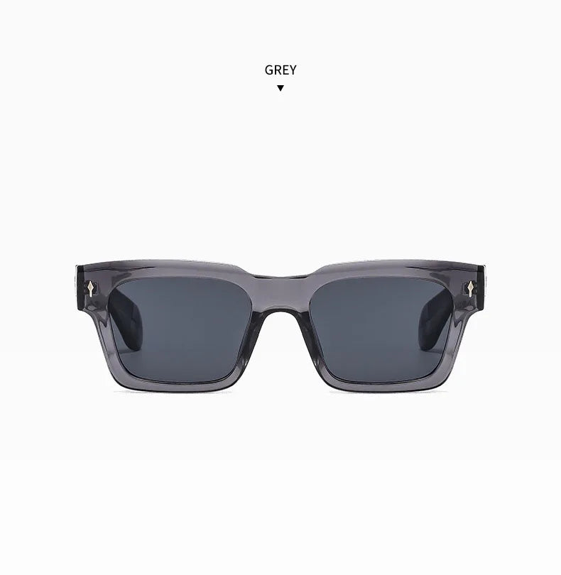 Vintage Square Sunglass Men Vacation Fashion Glasses Retro Sunglasses Women Trendy Fashion Glasses Gafas De Sol Hombre Zonnebril