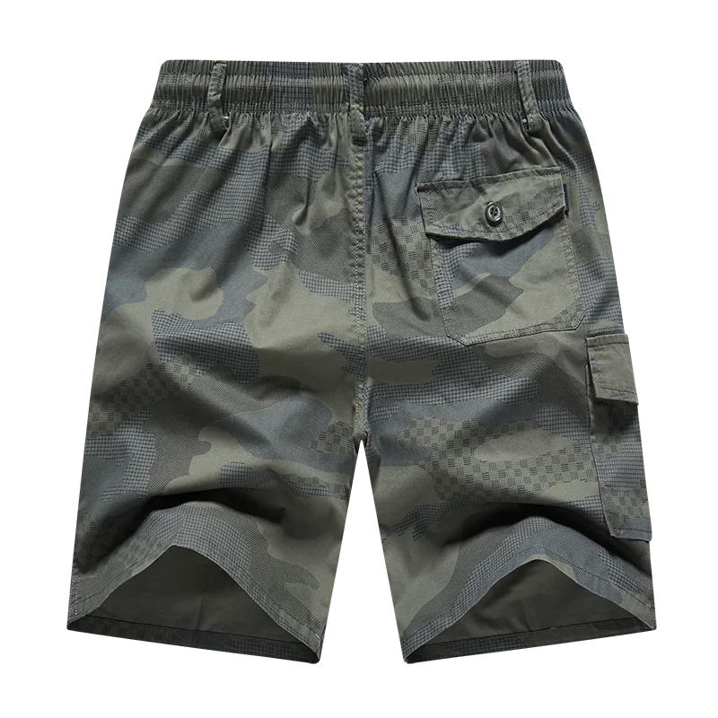 Men's Streetwear Sports Casual Shorts Big Size Loose Fit Knee Pants Man Clothes Fashion Zipper Pockets Drawstring Short Pants
