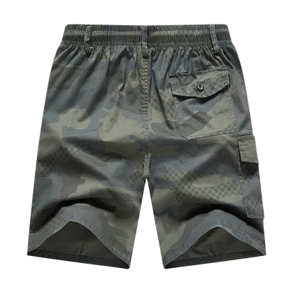 Men's Streetwear Sports Casual Shorts Big Size Loose Fit Knee Pants Man Clothes Fashion Zipper Pockets Drawstring Short Pants