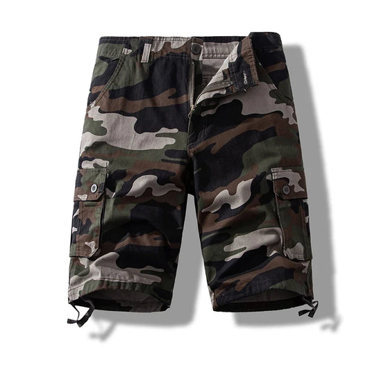 Men's Short Pants Cotton Cargo Shorts Tactical Breeches Casual Sports Man Hiking Fishing Streetwear