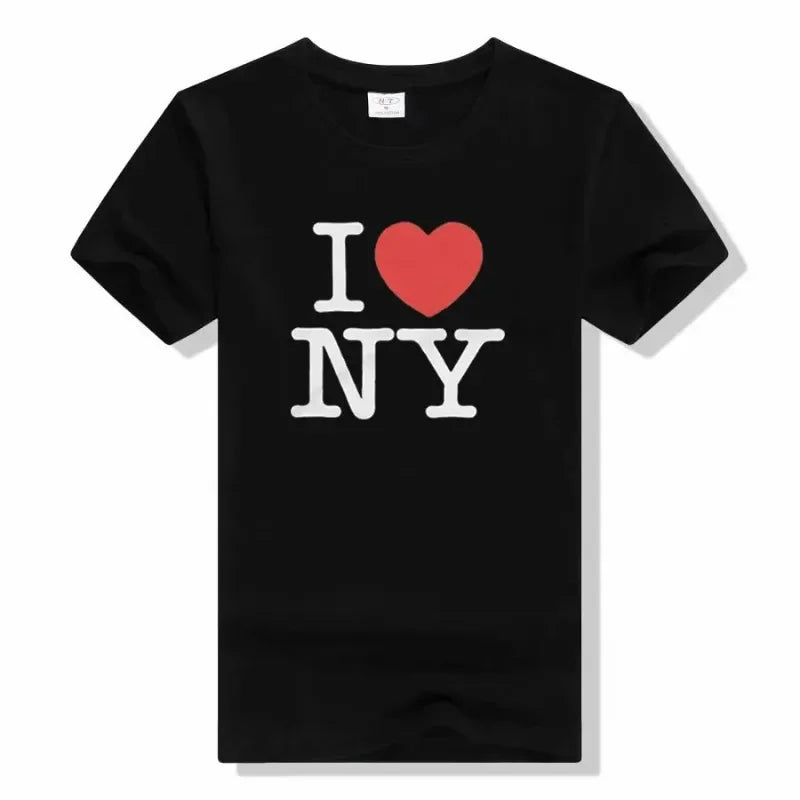 I love New York T-shirt I love New York slogan letter print street style