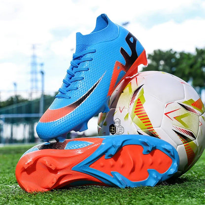 New Men Football Boots Grass Cleats High-top Non-Slip Soccer Shoes Futsal Sneakers High-quality Match Indoor Hot-selling Outdoor
