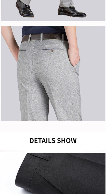 High Quality Men's Suit Pants Classic Summer Spring Pants High Waist Autumn Trousers Business Casual Pant Dropshipping Gozbkf