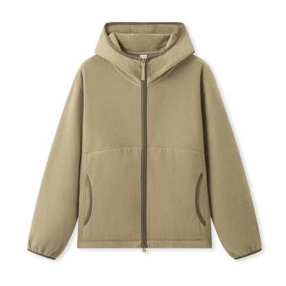 Jacket Men Antistatic Polar Fleece 2024 New Winter Furry Coat Loose Hooded Winter Wear Versatile Couple Style Jacket