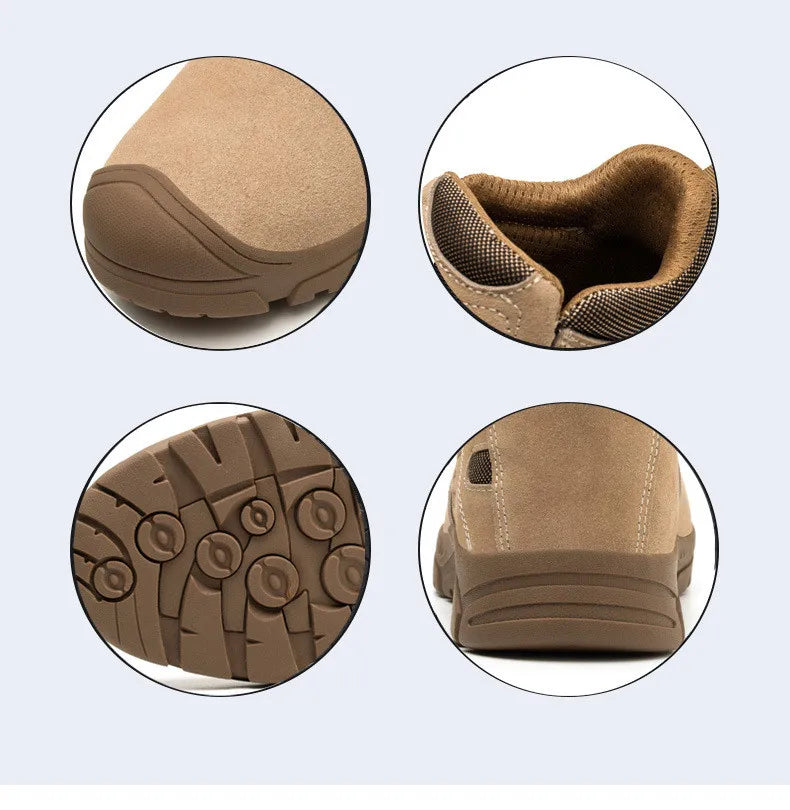 Anti-smash Anti-stab Safety Shoes for Men Construction Welding Work Shoes Wear-resistant Indestructible Shoes Outdoor Work Shoes