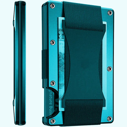 Étui portefeuille mini slim en fibre de carbone forgée, organisateur pour homme, Cartera Tarjetero Hombre, porte-cartes de crédit, cadeau de luxe