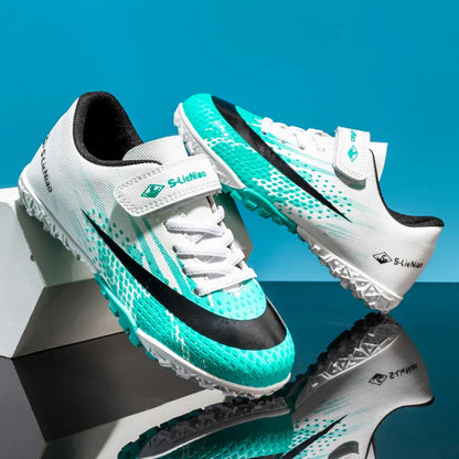 New Kids Professional Football Boots Training Shoes Soccer Shoes Turf Match Grass Ultralight Cleats Boys Non-Slip Drop Shipping