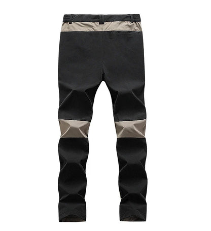 Outdoor Quick Drying Pants For Men Sports Breathable Spring Hiking Pants Elastic Casual Camping Fishing Trousers Splicing Colors