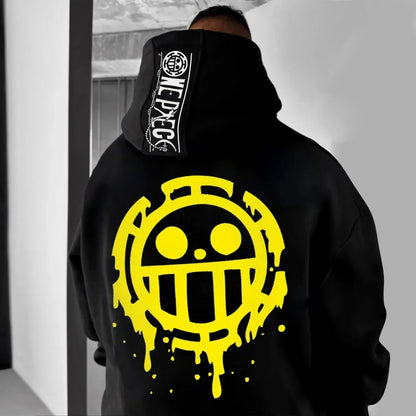 ONE PIECE Men's Hoodie Sweater Trafalgar Law Japan Anime Summer Autumn New Boys Children's Long Sleeve Parent-Child Wear
