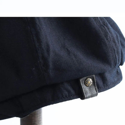 British Style Newsboy Cap Men Cotton Ascot Cap Dad Vintage New Brand Spring Flat Cap Khaki 2023 Octagonal Autumn Ma I0K9