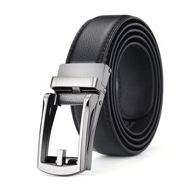 Men Belt Top Quality Cow Genuine Leather Men's Belt Cowhide Strap for Male Automatic Buckle Belts for Men Alloy Buckle Belt