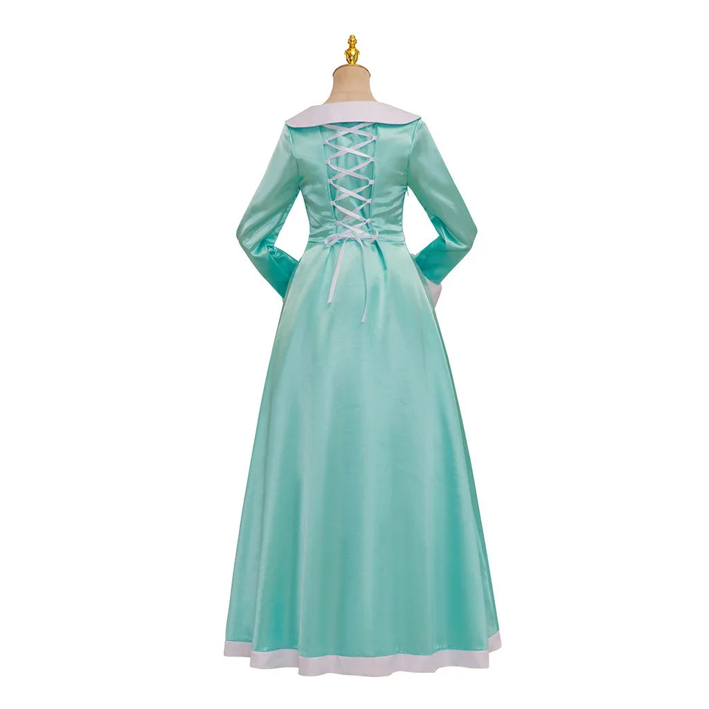Anime Rosalina Cosplay Costume Blue Dress With Crown Set Princess Disguise Halloween Carnival Party Outfits For Women