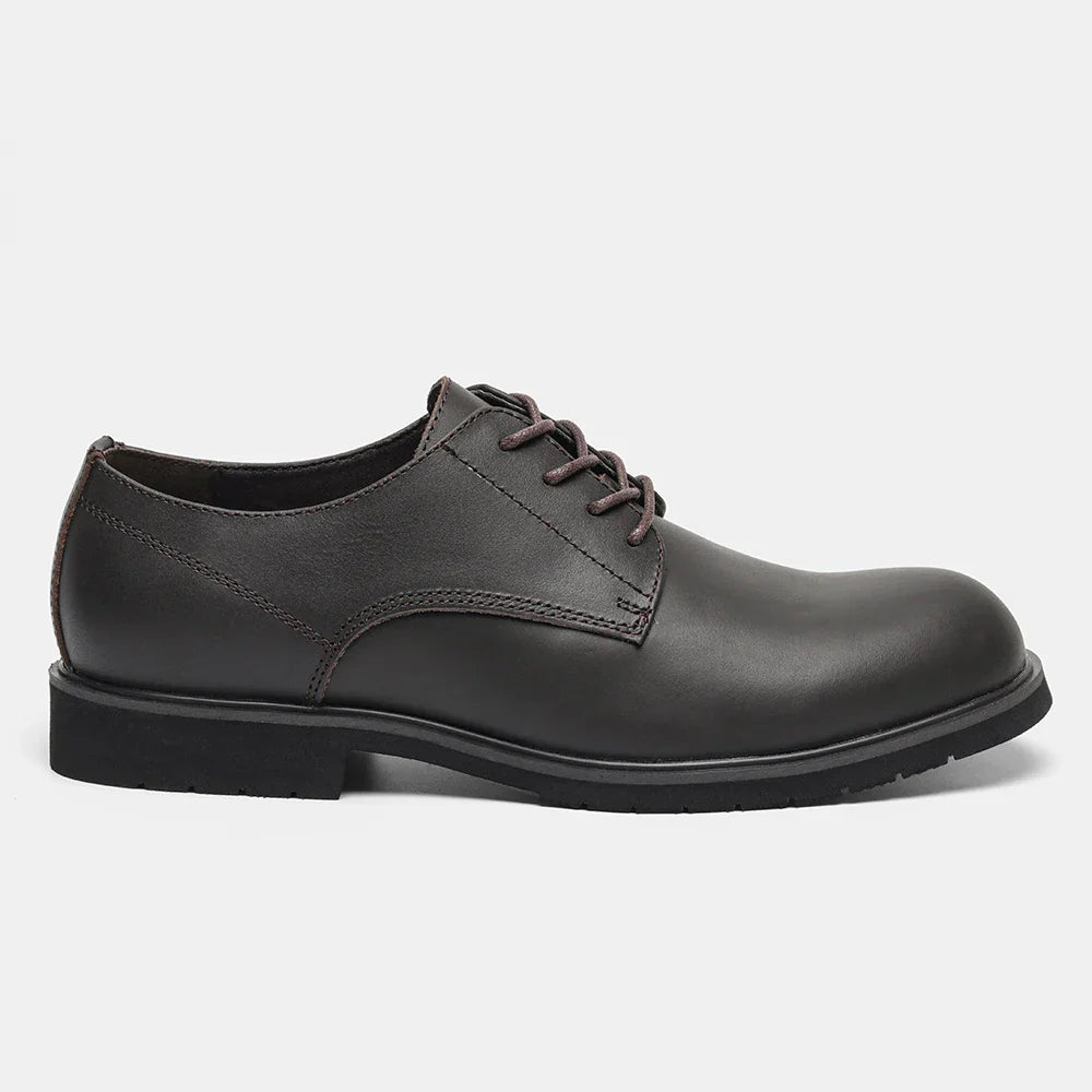 Genuine Leather Men Derby Shoes Ultralight Comfortable fashion Men Casual shoes Black Men Leather Shoes #KD6675
