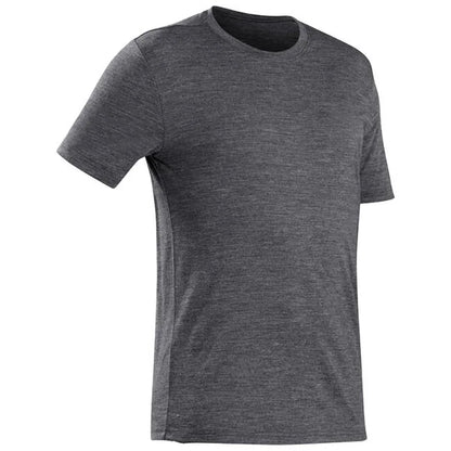 Men's 100% Superfine Merino Wool T-Shirt Base Layer Wicking Breathable Quick Dry Anti-Odor No-itch Comfortable Fit Size