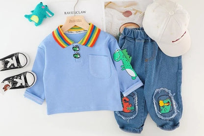 New Autumn Baby Girls Clothes Children Outfits Toddler Boys Fashion T-Shirt Pants 2Pcs/Set Infant Casual Costume Kids Tracksuits