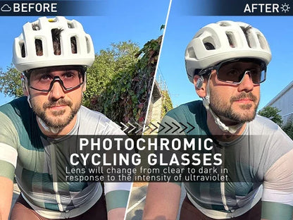 Photochromic Sunglasses Man MTB Climbing Glasses Outdoor Sports Bike Cycling Glasses Women Driving Bicycle Goggles UV400