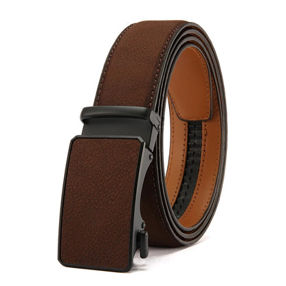 Men Leather Belt Automatic Buckle High Quality Male Leather Strap Luxury Jeans for Men Accessories