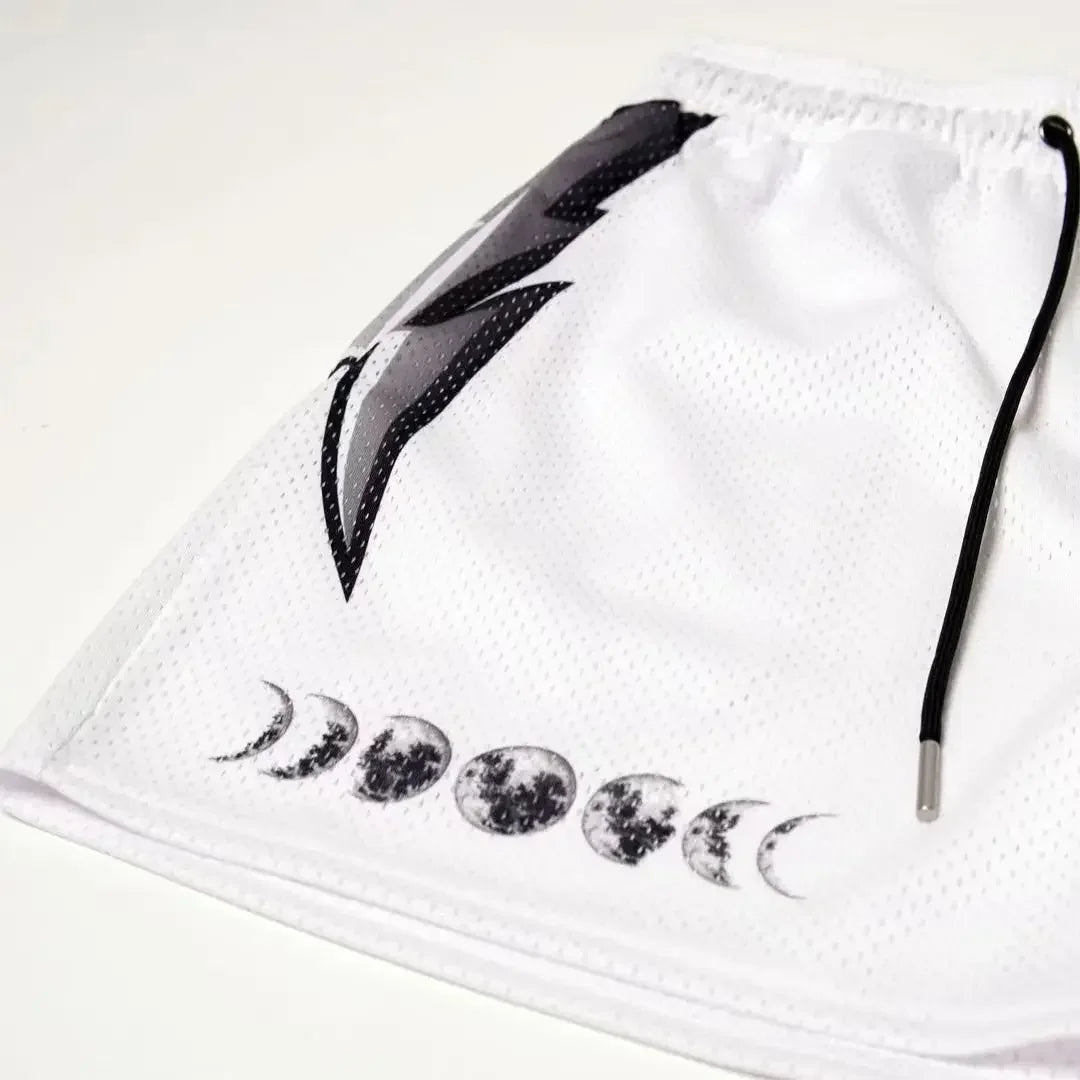 Summer Mens Sports Gym Fitness Running Basketball Short Pants Quick Dry Mesh Trend Jogger Beach Casual Motorcycle Shorts