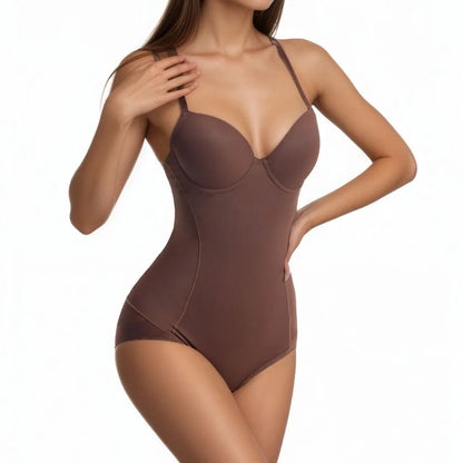 Women Shapewear Bodysuit Steel Boned Corset Tummy Control Slimming Body Shaper