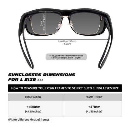 Polarized Sunglasses for Men Women Fit Over Glasses  Wraparound Sunglasses gafas de sol hombre lentes de sol 8239