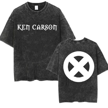 Retro Washed Playboi Carti I AM MUSIC Logo T Shirt Opium Ken Carson Narcissist Tour Antagonist Rap T-shirts Men's Oversized Tees