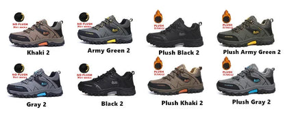 Brand Men Winter Snow Boots Waterproof Leather Sneakers Super Warm Men's Boots Outdoor Male Hiking Boots Work Shoes Size 39-47