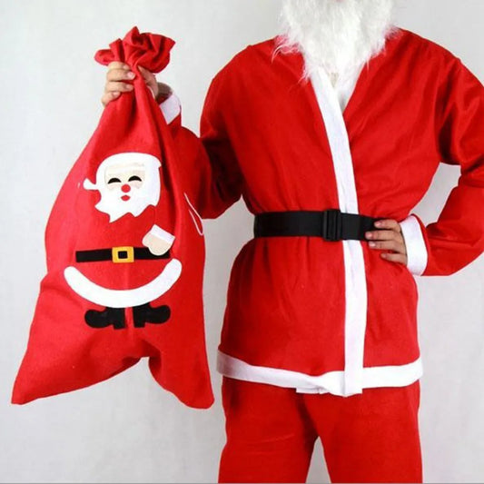 7PC Santa Claus Costume Sets Christmas Party Prom Adult Role Playing New Year Christmas Clothing Adult Character Cosplay Costume