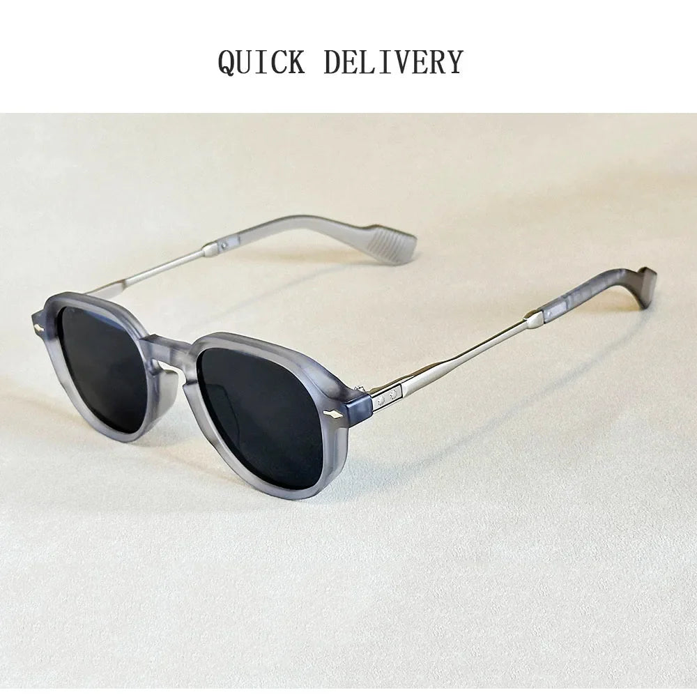 2025 Fashion Sunglass Men Vintage Oval Sunglasses Women Trendy Dropshipping Gafas De Sol Hombre Lunette Soleil Femme Zonnebril