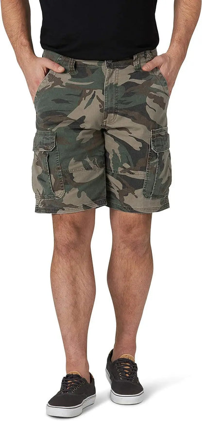 Men Cargo Shorts Men Multi Pocket Tactical Shorts Men Outdoor Casual Hiking Camping Straight Fit Shorts Breathable Mens Shorts