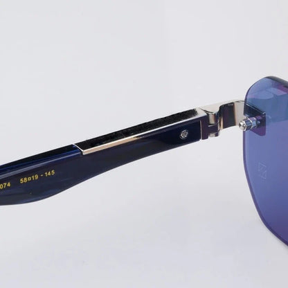 Boundless Germany Designer Sunglasses Square Men Women Alloy Acetate Luxury Brand Trendy Classical Diamond Cutting UV400 Gafas