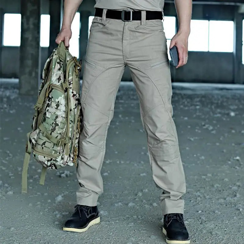 Military Tactical Casual Pants Waterproof Cargo Mens Trousers Multi-Pocket Pants Outdoor Male Hiking Wear-resisting Trousers