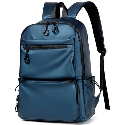 1Pcs 14-inch Fashion Casual Backpack, Spacious Laptop Compartment,Waterproof Fabric,Ideal for Men, Students, and Professionals