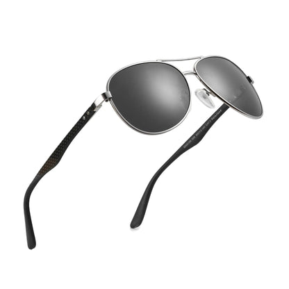 Hot Sale Carbon Fiber Polarized Sunglasses Pilot Shade for Men Uv Protection Fishing Driving Golf