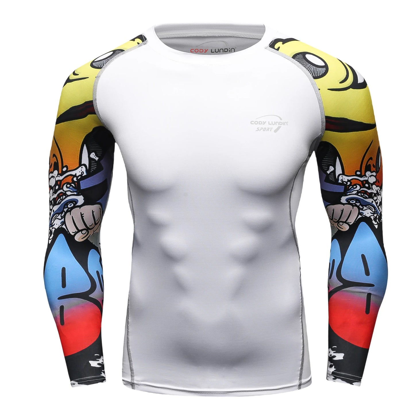 Cody Clothes Full Sleeve White Rashguards For Swimwear Anti -uv Sunscreen T Shirt Boxing Trainning Wear Bjj Jiu Jitsu Rash Guard