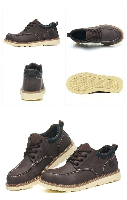 steel toe sneakers for men microfiber leather work shoes waterproof safety shoes industrial construction anti-slip work boots