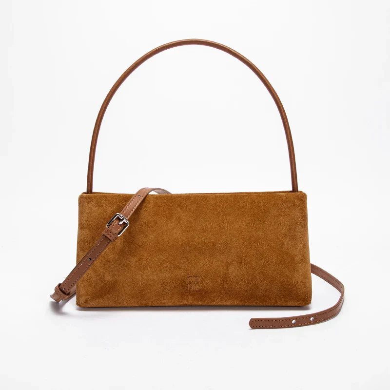 Solid Simple Classic Style Velvet Underarm Bag Elegant Fashion Design Seasonal New French Vintage Shoulder Bag