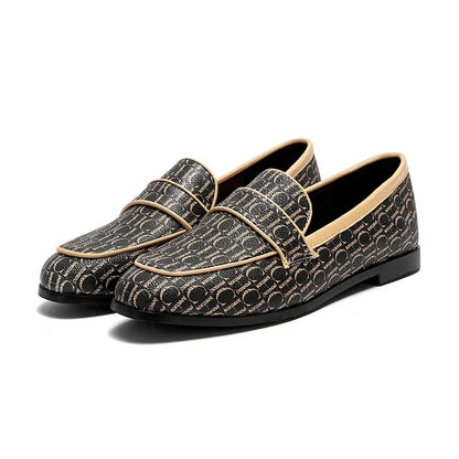 Classic Style Fashion Retro Women's New Flat Shoes Letters Printing Simple Hundred with Fine Workmanship Women's Casual Shoes