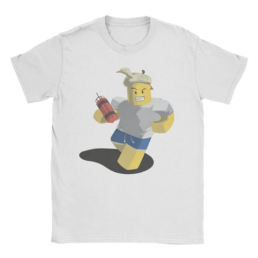 Shedletsky Blame John Forsaken Gaming T Shirts Meme 100% Cotton Tops Men Women Short Sleeve Tee Shirt Graphic Printed T-Shirts