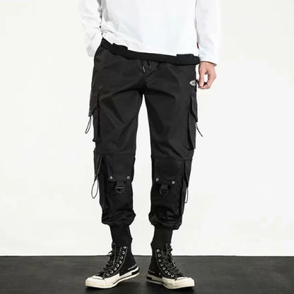 Trendy Streetwear Quick Dry Ice Silk Pants Men Classic Cargo Pants Man Summer Thin New Style Straight Leg Versatile Casual Pants