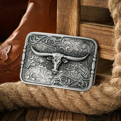 Western Style Plate Buckle Belt Metal Buckle One Belt Buckle