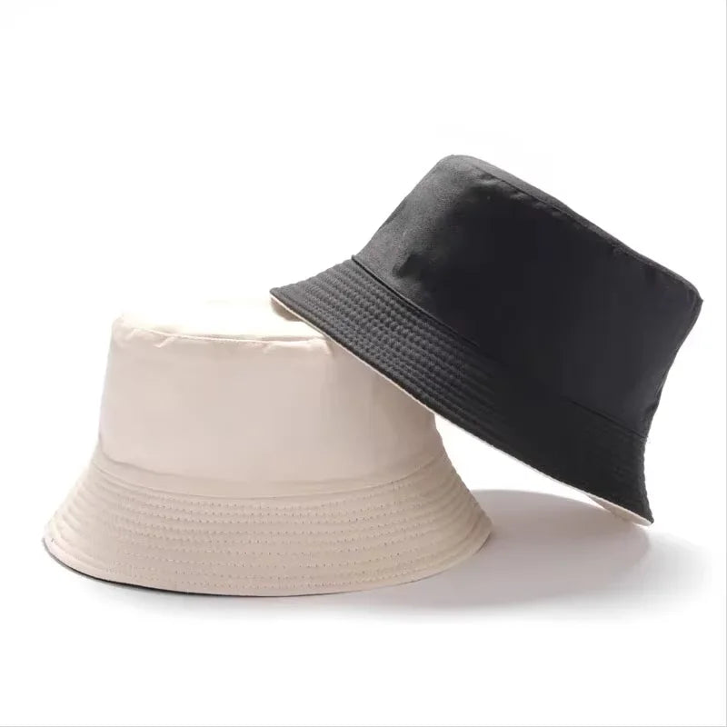 Wholesale New Bob Summer Bucket Hats Reversible Men Ladies Cotton Outdoor Sports Pull Up Fashion Panama Sun Hat Gift Wine Party